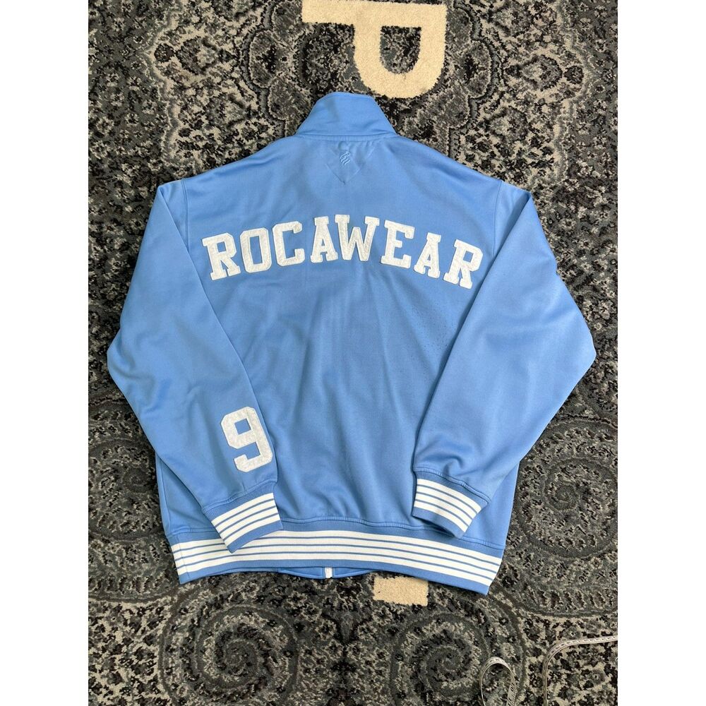 Vintage Mens Y2k 2009 Roca Wear Track jacket Size XL Light blue